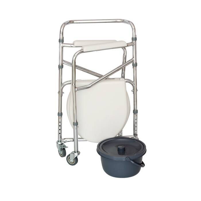 Comfort Plus DM696 Tekerlekli Kovalı Komot - 3