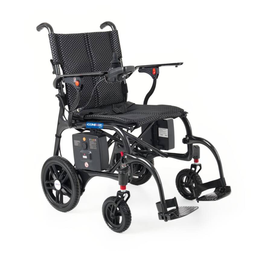 Comfort Plus DY01107 Karbon Akülü Tekerlekli Sandalye Ultra Hafif (20ah Lityum Pil) - 1