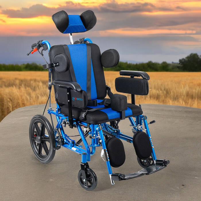 Comfort PLus DY01958LBCJ-44 CP Yetişkin Spastik Tekerlekli Sandalye - 1