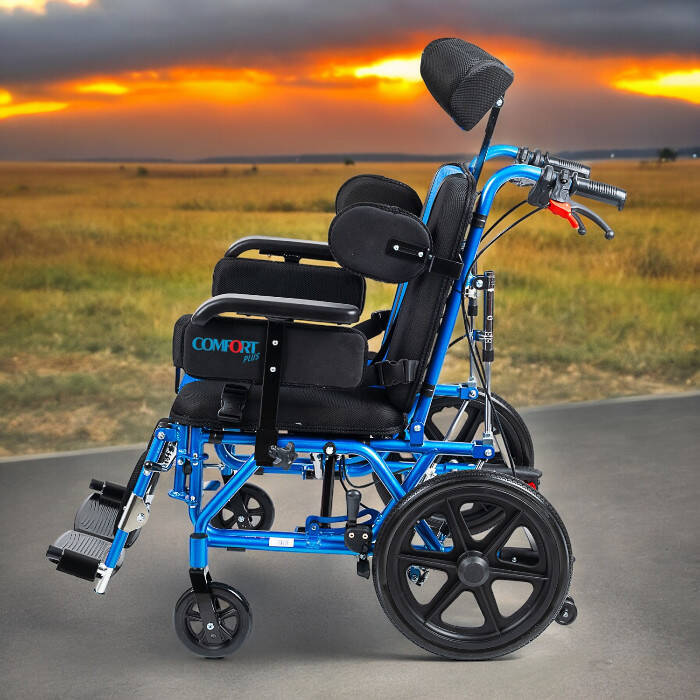Comfort PLus DY01958LBCJ-44 CP Yetişkin Spastik Tekerlekli Sandalye - 2