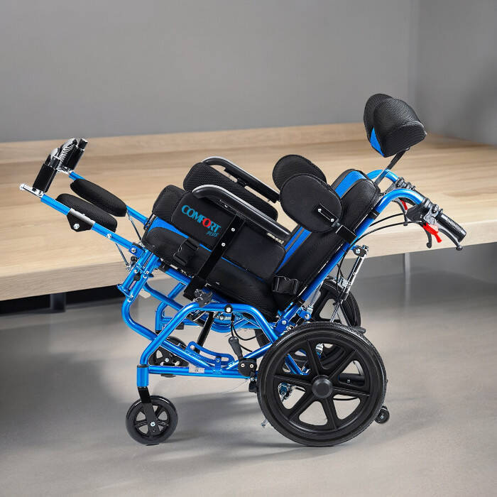 Comfort PLus DY01958LBCJ-44 CP Yetişkin Spastik Tekerlekli Sandalye - 5