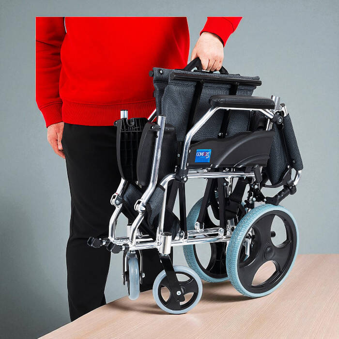 Comfort Plus KY863LABJ -A12 Füme Alüminyum Transfer Özellikli Tekerlekli Sandalye - 5