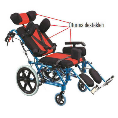 Golfi 16C Pediatrik Serebral Palsi Tekerlekli Sandalye - 2