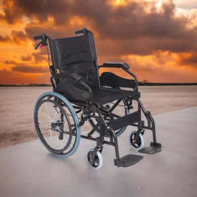 Leo 166 Alüminyum Refakatçi Tekerlekli Sandalye - Leo