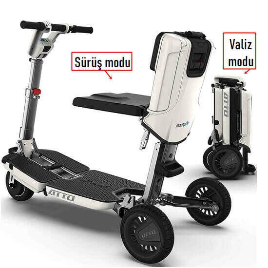 Scuba Atto S550 Katlanabilir Engelli Scooteri - 1