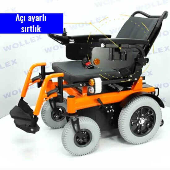 Wollex W162 Safari Akülü Tekerlekli Sandalye - 3