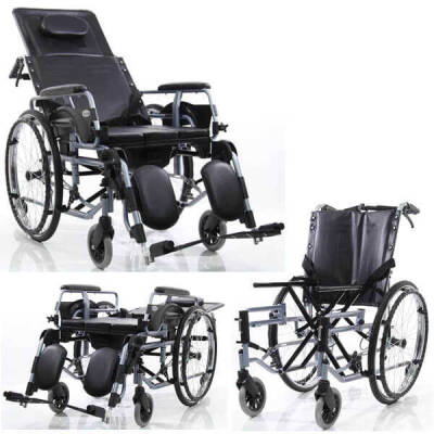 Wollex W213 Klozetli Hasta Tekerlekli Sandalyesi - 2