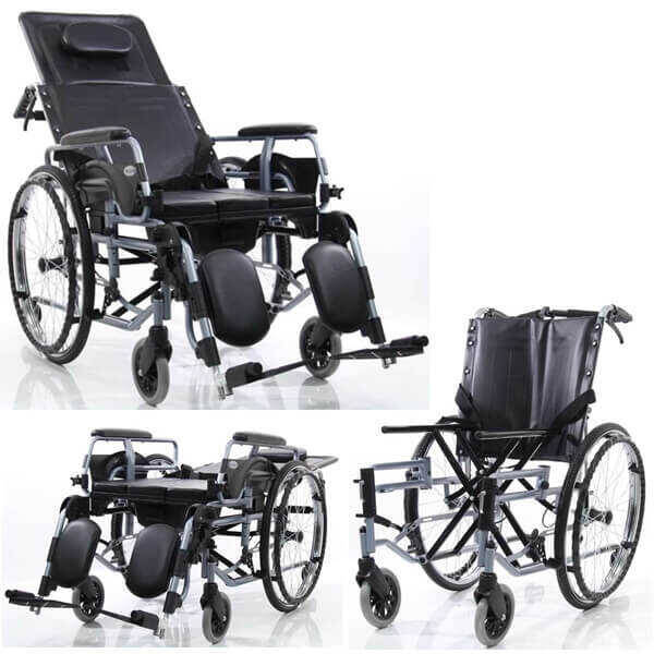 Wollex W213 Klozetli Hasta Tekerlekli Sandalyesi - 2