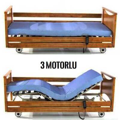 Wollex W323 Üç Motorlu Elektrikli Hasta Karyolası Yatağı - 1