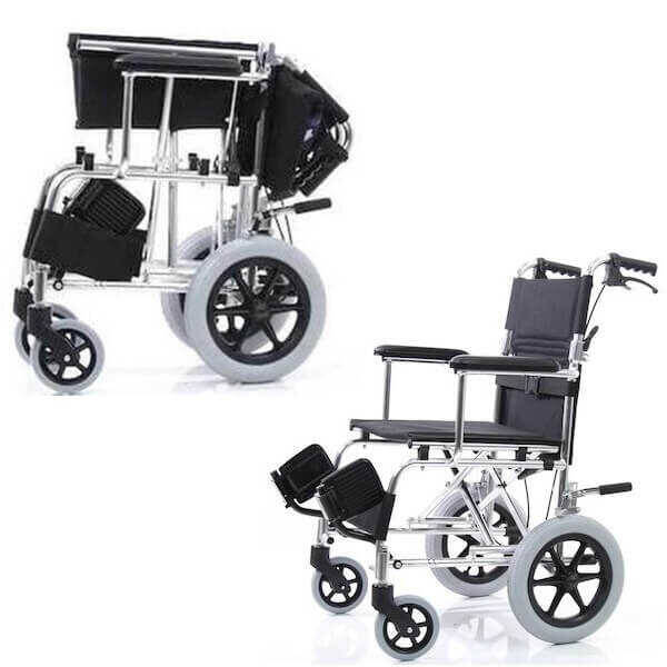 Wollex WG-M805-18 Katlanabilir Refakatçı Tekerlekli Sandalye - 2